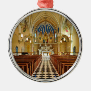Sts Andrew katolsk kyrka Roanoke Virginia Julgransprydnad Metall