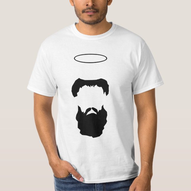 Sts Augustine skjorta för skägg t Tee Shirt (Framsida)