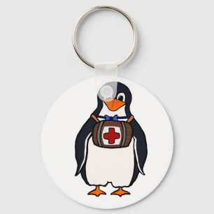 Sts Bernard pingvin Keychain Nyckelring