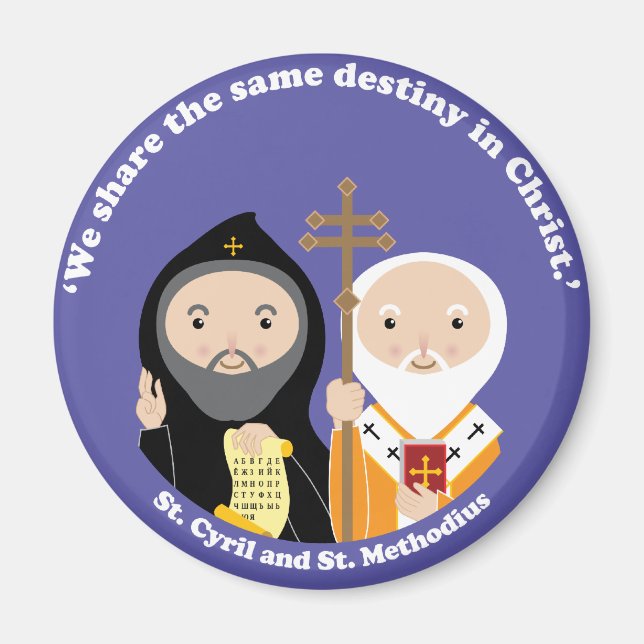 Sts. Cyril och Methodius Magnet (Framsidan)