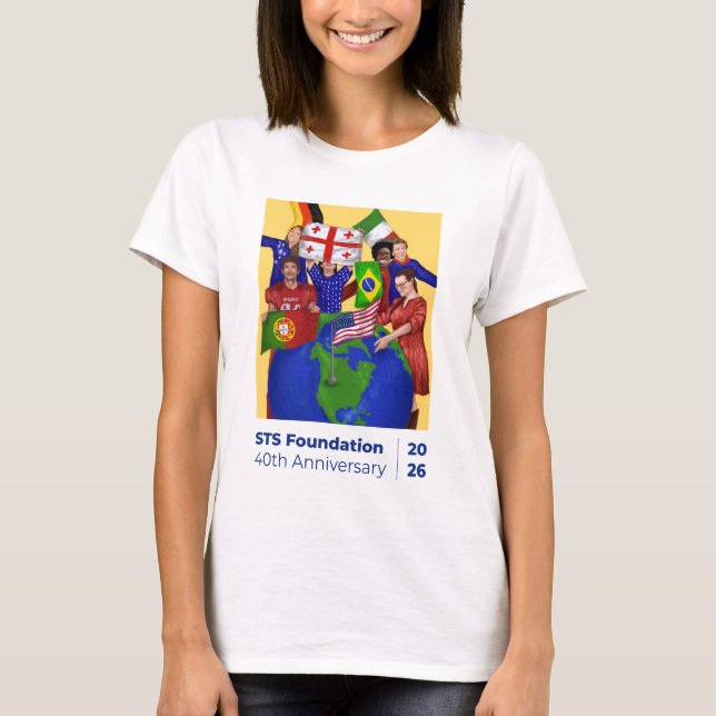 STS Foundation 40-årsjubileum Dam T-Shirt (Framsida)