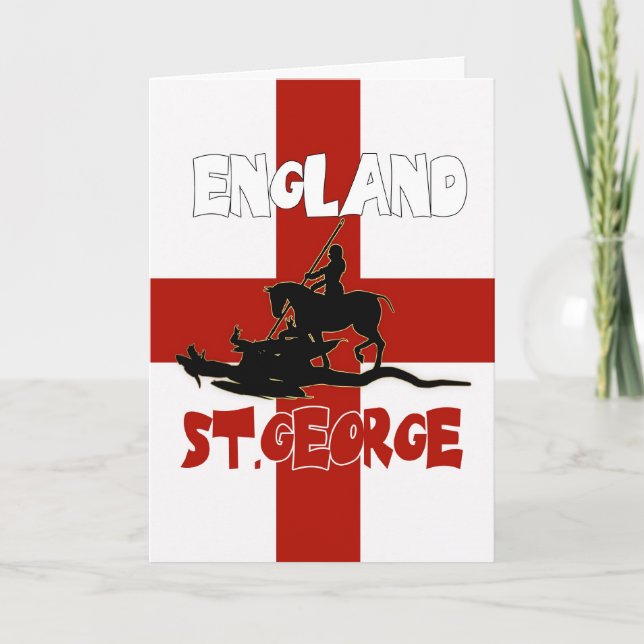 Sts George dagkort - St George och drake Kort (Framsida)