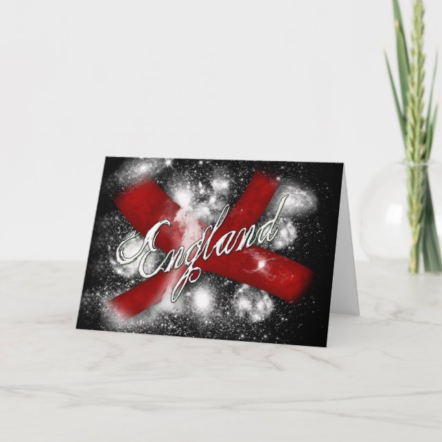 Sts George för Enland för kort för daghälsning (Framsida)