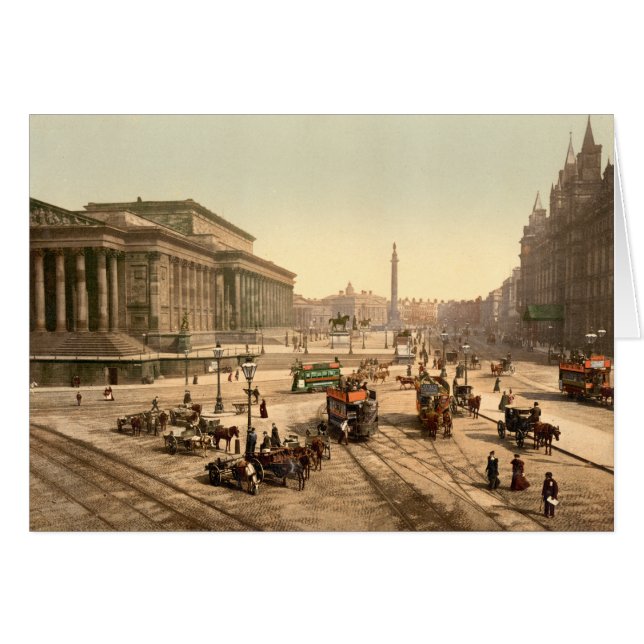Sts George Hall, Liverpool, Merseyside, England Hälsningskort (Framsidan Horizontal)