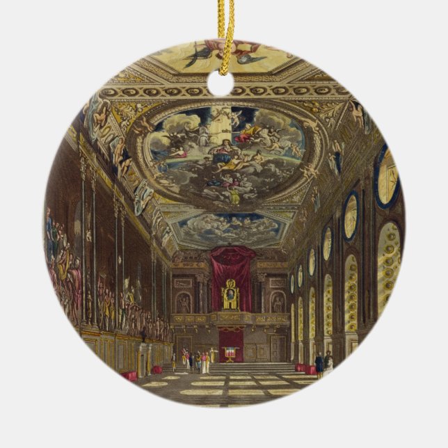 Sts George Hall, Windsor slott, från 'royalet Res Julgransprydnad Keramik (Framsidan)