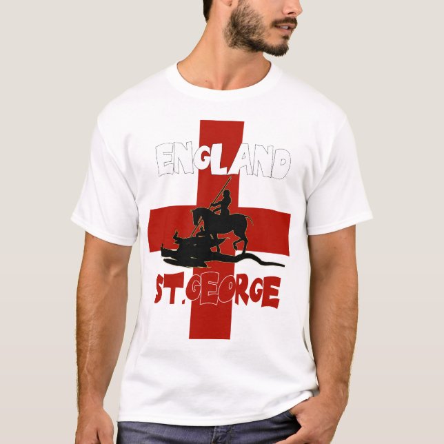 Sts George T-skjorta - England St George Tee Shirt (Framsida)