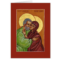 Sts Joachim & Anna Icon of Marital Kärlek Card