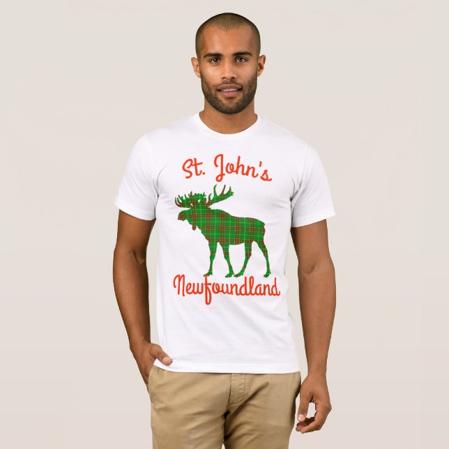 Sts John skjorta för anpassade för Newfoundland Tee (Hel framsida)
