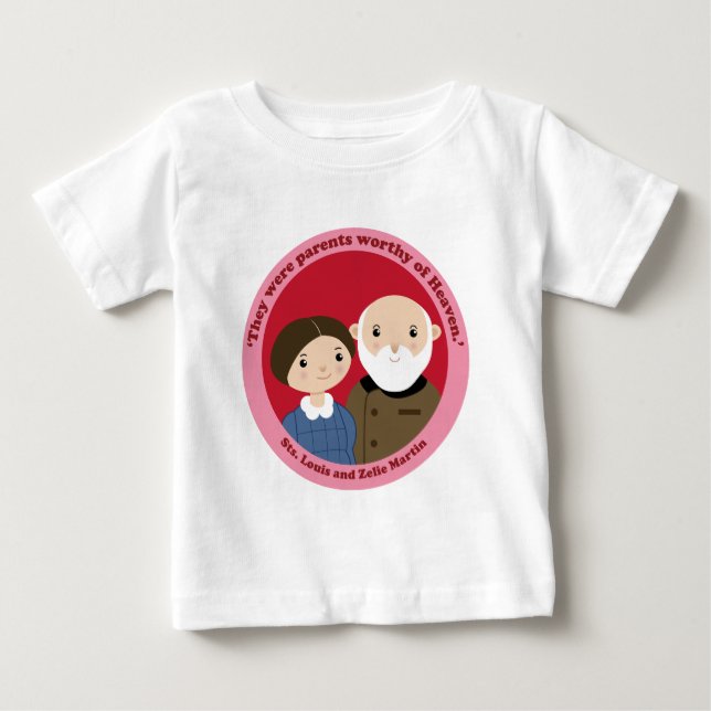Sts. Louis och Zelie Martin Tee Shirt (Framsida)