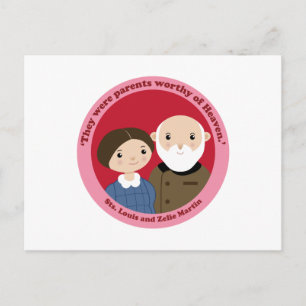 Sts. Louis och Zelie Martin Vykort