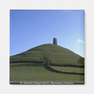 Sts Michael kapell och tor, Glastonbury, Somerse Magnet
