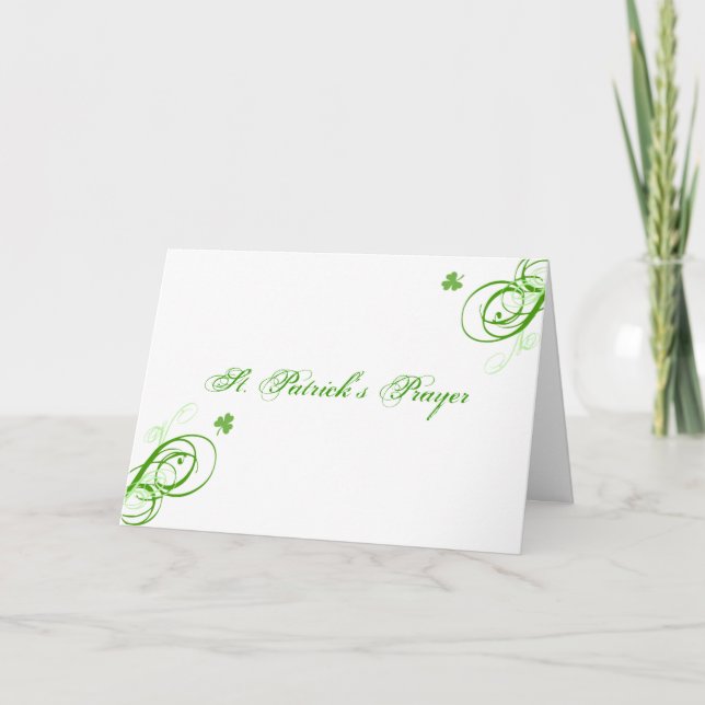 Sts Patrick bönkort Kort (Framsida)