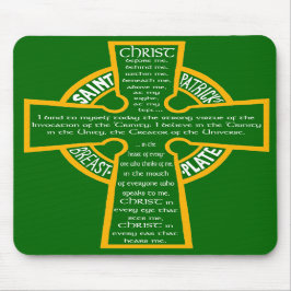 Sts Patrick bröstharnesk Mousepad Musmatta