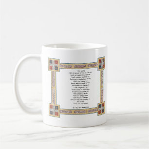 Sts Patrick bröstharneskbön med Celtic fnurror Kaffemugg