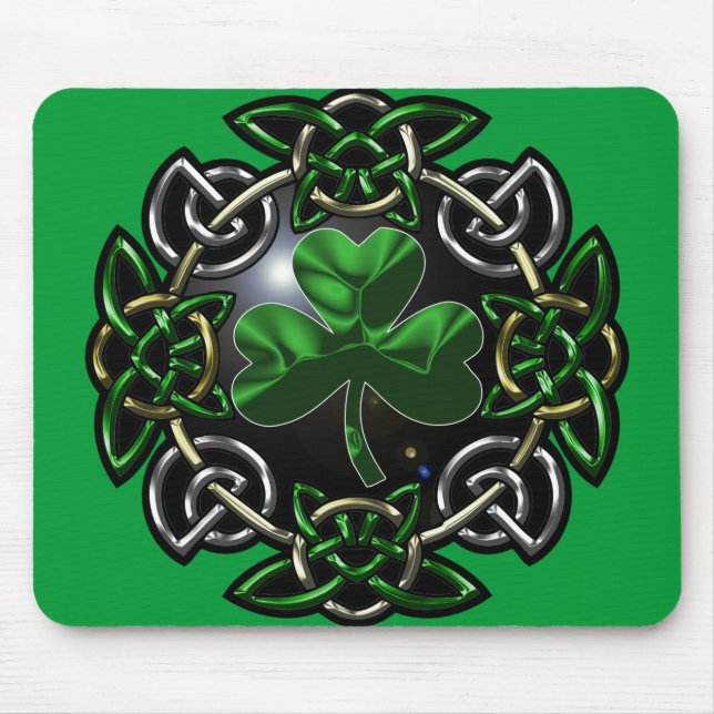 Sts Patrick Celtic fnurra för dag Musmatta (Framsidan)