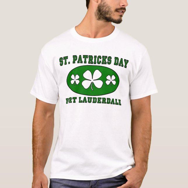 Sts Patrick dag - Fort Lauderdale T-shirt (Framsida)