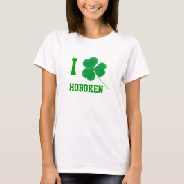 Sts Patrick dag mig Shamrock Hoboken Tee Shirt