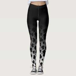 Sts Patrick dag Ombre & svart Shamrock 2 Leggings