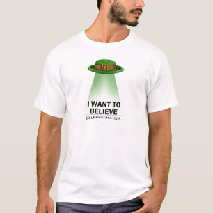 Sts Patrick dag, önskar jag att tro Tee Shirt