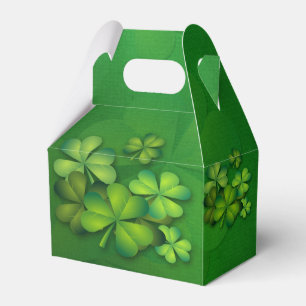 Sts Patrick dag pläterar - klöver/Shamrocks Presentaskar