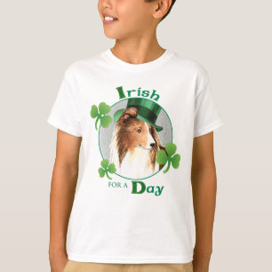 Sts Patrick dag Sheltie T Shirt