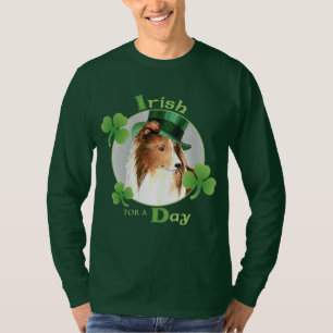 Sts Patrick dag Sheltie T Shirt