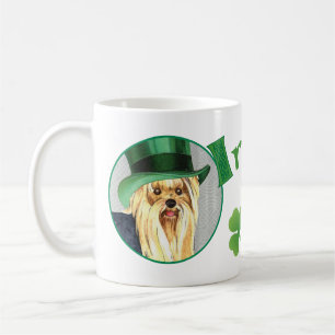Sts Patrick dag Yorkie Kaffemugg