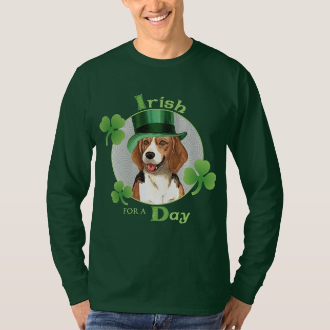 Sts Patrick dagBeagle Tee Shirt (Framsida)