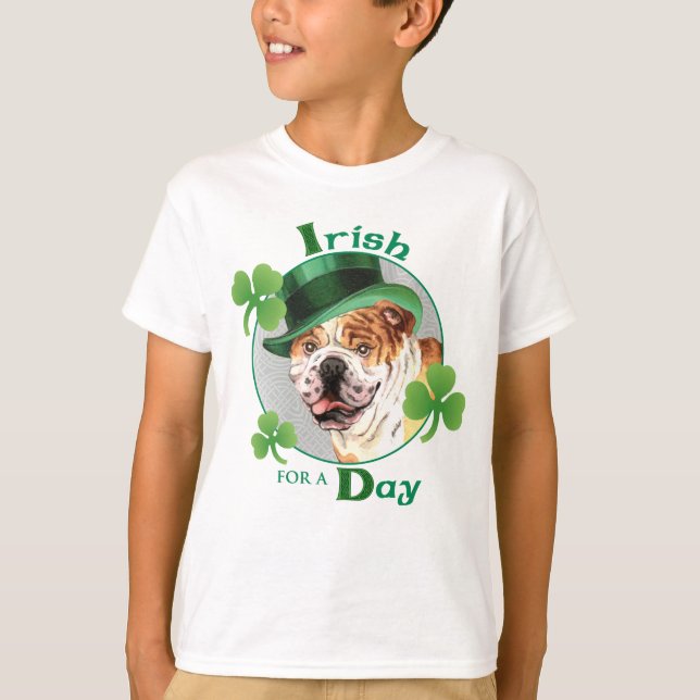 Sts Patrick dagbulldogg Tee Shirt (Framsida)