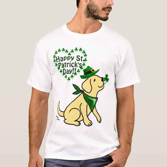 Sts Patrick daggult Labrador T-shirt (Framsida)
