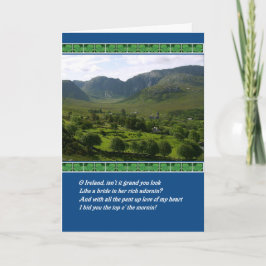 Sts Patrick dagIrland irländsk välsignelse Kort