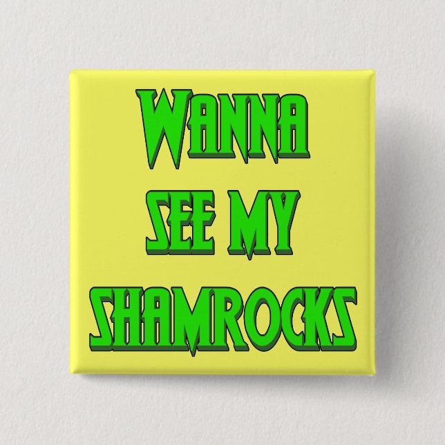 Sts Patrick dagirländare knäppas Knapp (Framsida)