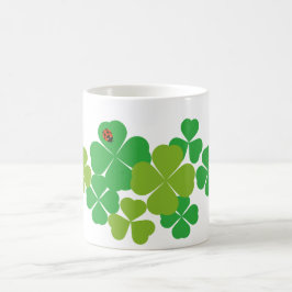Sts Patrick dagklöver & nyckelpiga Kaffemugg