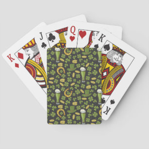 Sts Patrick dagmönster Casinokort
