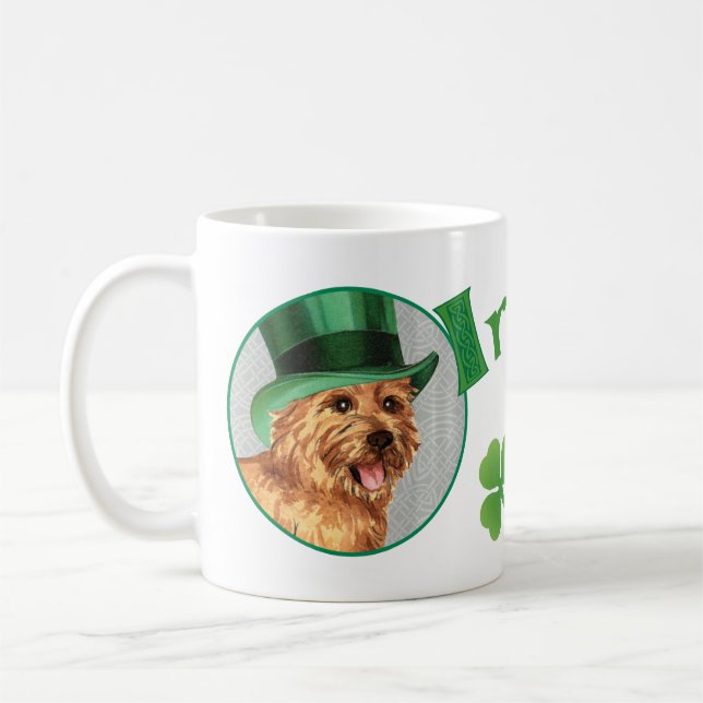 Sts Patrick dagNorwich Terrier Kaffemugg (Vänster)