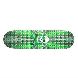 Sts Patrick dagpirat Old School Skateboard Bräda 21,6 Cm