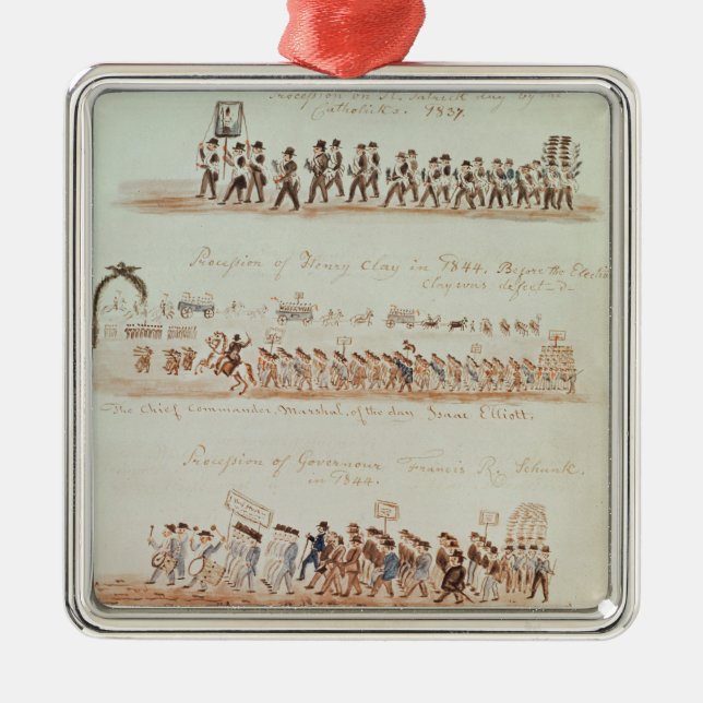 Sts Patrick dagprocession Julgransprydnad Metall (Framsidan)