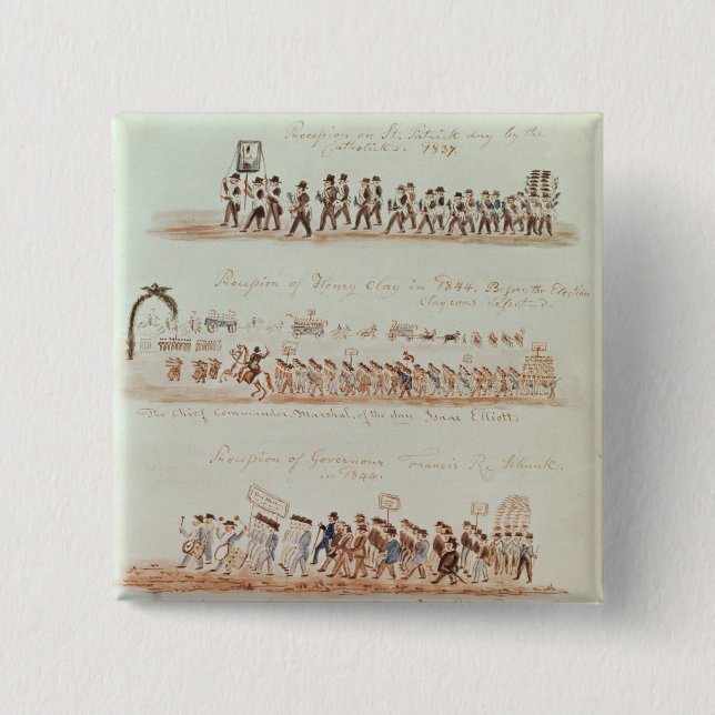 Sts Patrick dagprocession Knapp (Framsida)