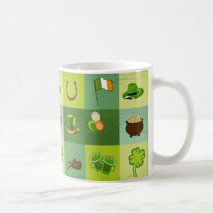 Sts Patrick dagtillbehör Kaffemugg