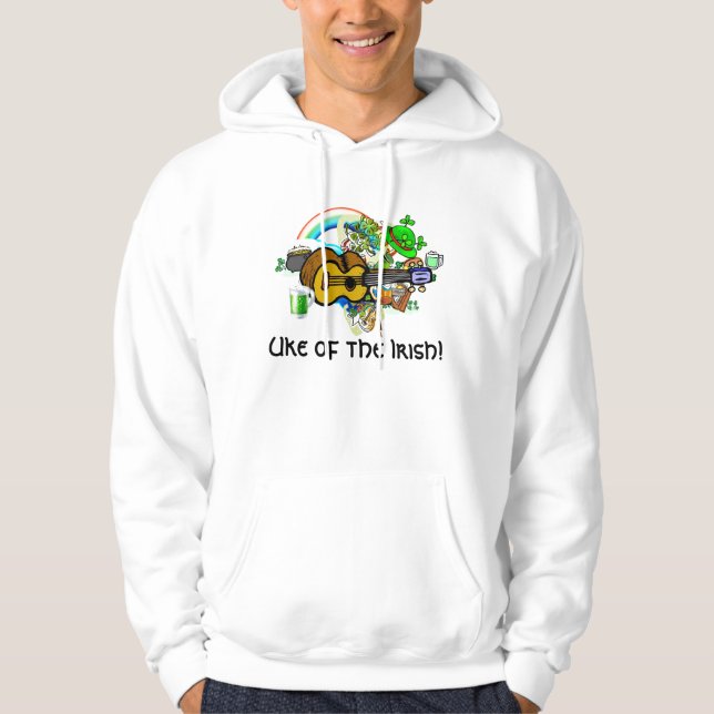Sts Patrick dagUkulele Sweatshirt (Framsida)