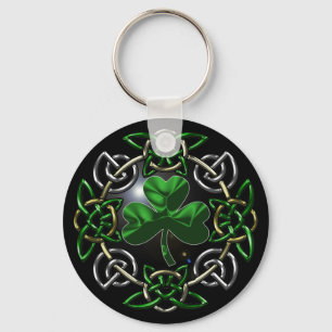 Sts Patrick design för fnurra för dag Celtic Nyckelring