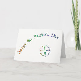 Sts Patrick Dikt-Regnbåge för välsignelse för dag Kort