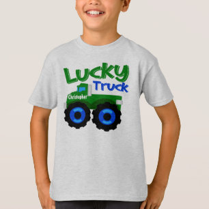 Sts Patrick för personligbarnnamn lastbil för da Tee Shirt