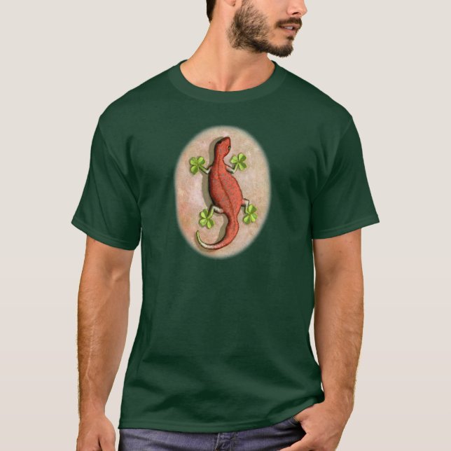 Sts Patrick Gecko Tee Shirt (Framsida)