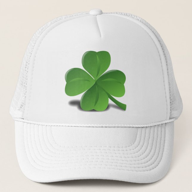 Sts Patrick hatt för klöver för dagShamrock Keps (Framsida)