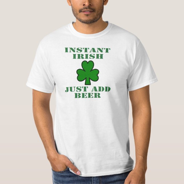 STS PATRICK IRLÄNDARE FÖR DAG"ÖGONBLICK, TILLFOGAR T SHIRT (Framsida)