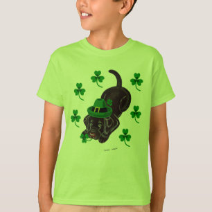 Sts Patrick Labrador för dagchoklad valp T-shirt