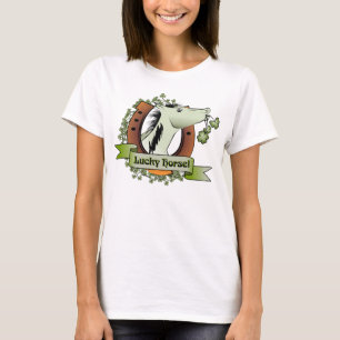 Sts Patrick lycklig häst för dag T Shirt