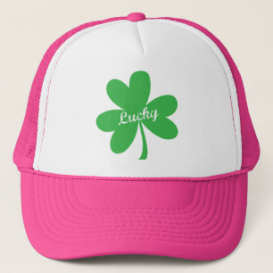 Sts Patrick lycklig Shamrock för dag Truckerkeps