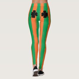 Sts Patrick orange för Shamrocks för dag | Irland Leggings